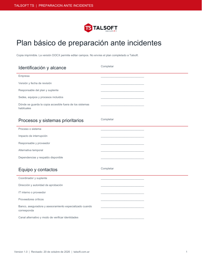 Plan básico editable vista previa